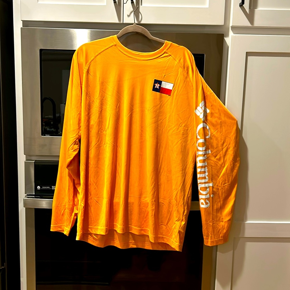 MLB Men’s Houston Astros SPF fishing shirt